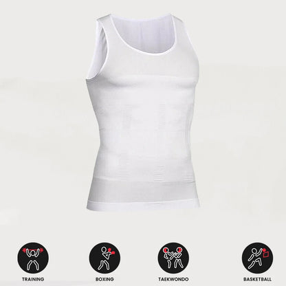 3/2/1Pieces Men's Compression Body Shaper Tank Top, Slimming Vest