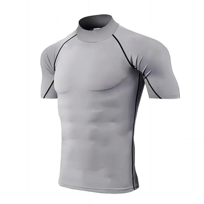 Compression T-Shirt Men Bodybuilding Sportswear Short Sleeve Quick Dry Workout Shirts Sport Tops Tee Gym Running T-shirt Men