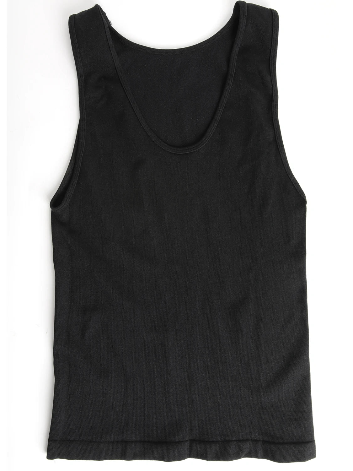 New Men's Shapewear Slimming Body Shaper Horizontal Stripe Compression Band Tummy Control T-Shirt Cross Elastic Workout Top