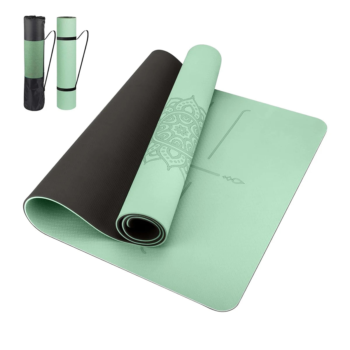 TPEgoyamat Non-slip, Pilates mat, environmentally friendly, Tear resistant thick yoga mat, suitable for family exercise mat,
