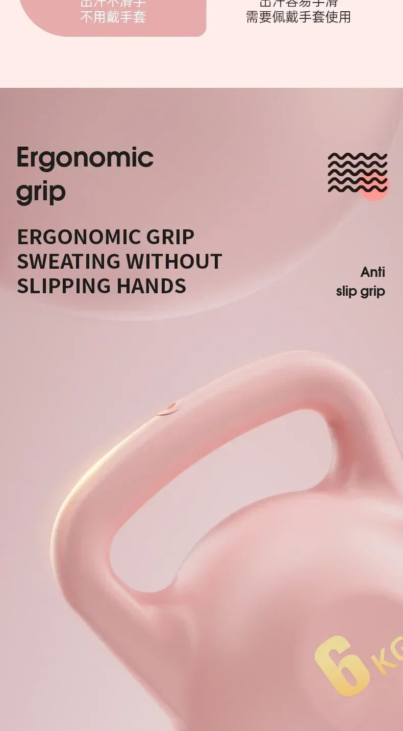 1pc Women's Lifting Kettle Dumbbell Buttock Artifact Kettlebell Men's Fitness Home Professional Squat Weight Loss Exercise Equip