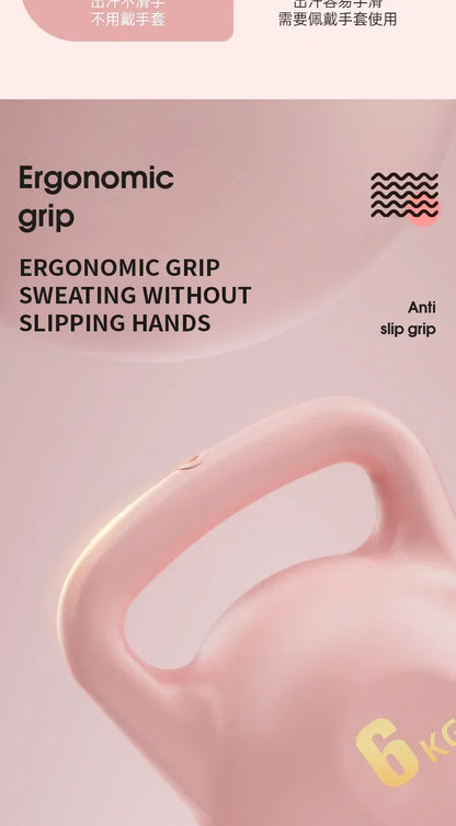 1pc Women's Lifting Kettle Dumbbell Buttock Artifact Kettlebell Men's Fitness Home Professional Squat Weight Loss Exercise Equip