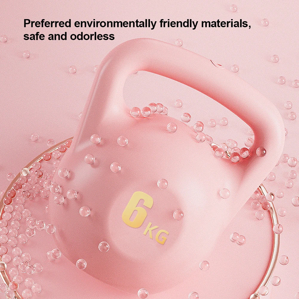 Water-filled Soft Kettlebell Versatile Shock-Proof Impact-Resistant Anti Slip Grip Hand Weights for Noise-Free Strength Training