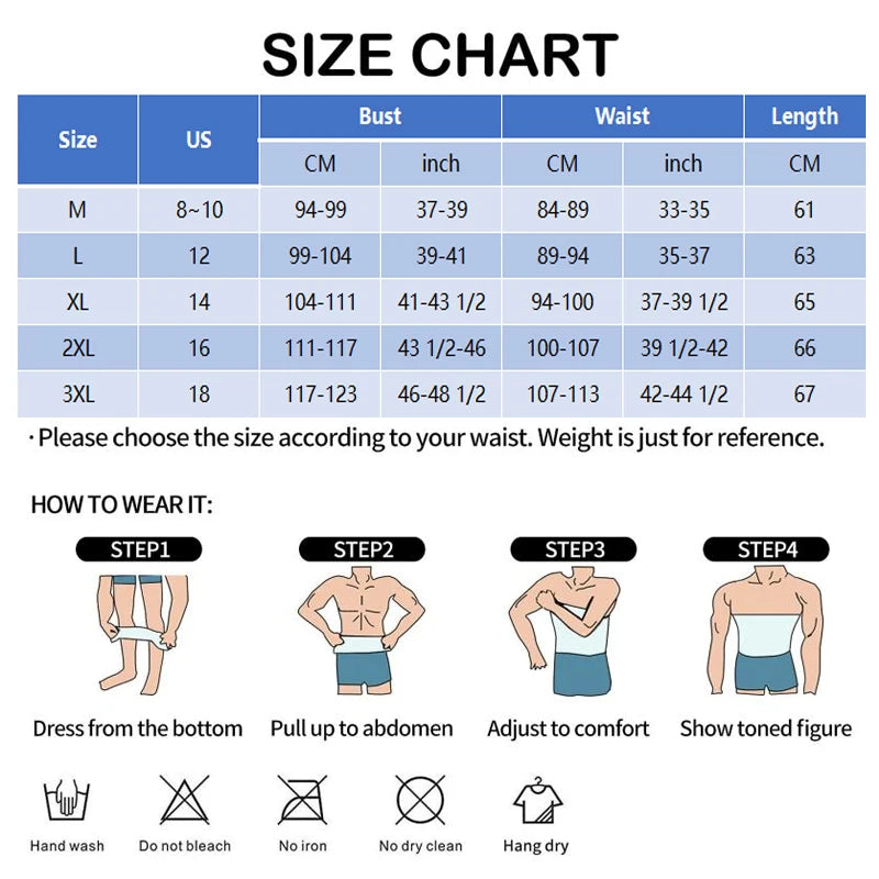 Men Compression Shirt Slimming Undershirt Body Shaper Chest Compression Tummy Control Tank Top Shapewear Underwear