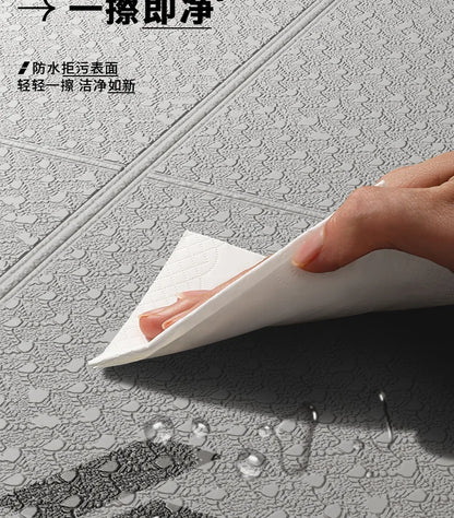 Extra Wide Yoga Mat Thick Foldable Non-Slip Quiet Exercise Mat for Home Workout Fitness 요가매트