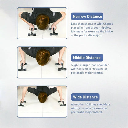 Sponge Grip U-Shaped Pushup Bars 1Pair - Home Gym Equipment | Anti-Slip, Muscle Training for Chest/Arms, Ideal for Body Building