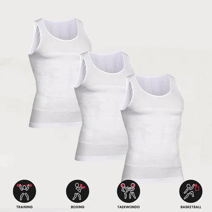 3/2/1Pieces Men's Compression Body Shaper Tank Top, Slimming Vest