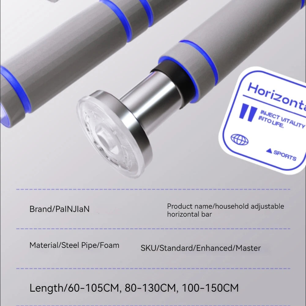 Telescopic Doorway Pull Up Bar Non-Slip Chin-Up Fitness Equipment Adjustable Home Gym Strength Training Heavy Duty For Men Women