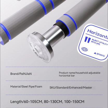 Telescopic Doorway Pull Up Bar Non-Slip Chin-Up Fitness Equipment Adjustable Home Gym Strength Training Heavy Duty For Men Women