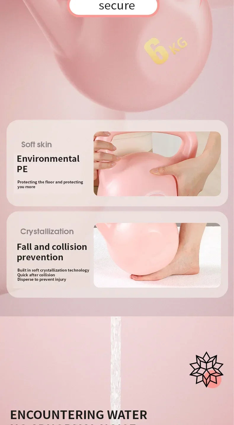 1pc Women's Lifting Kettle Dumbbell Buttock Artifact Kettlebell Men's Fitness Home Professional Squat Weight Loss Exercise Equip