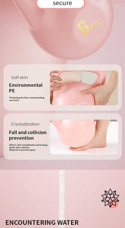 1pc Women's Lifting Kettle Dumbbell Buttock Artifact Kettlebell Men's Fitness Home Professional Squat Weight Loss Exercise Equip