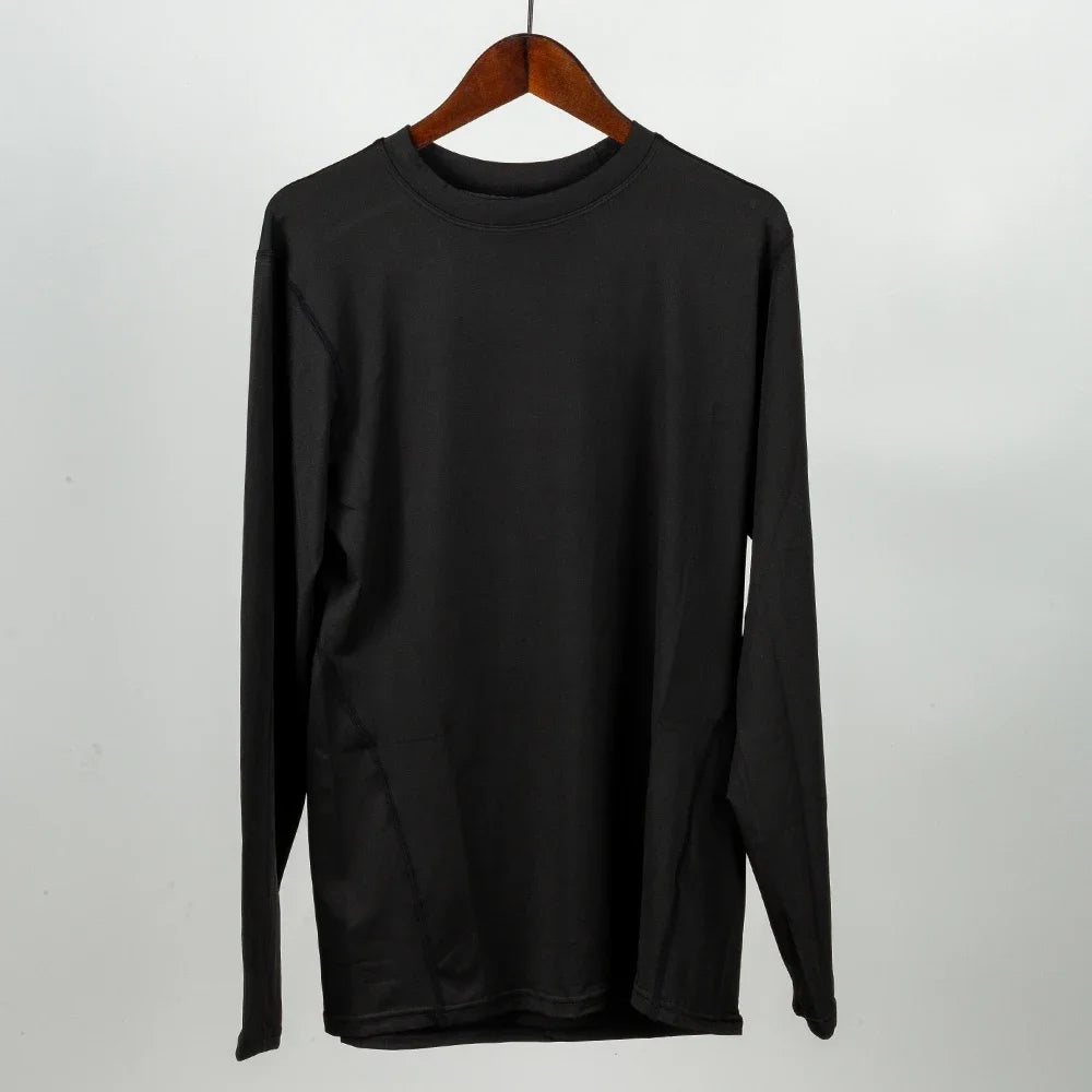 Men Compression Running T-Shirt Gym Sportswear Training Jogging Shirts Fitness Tight Long Sleeve Sport T-shirt Quick Dry Clothe