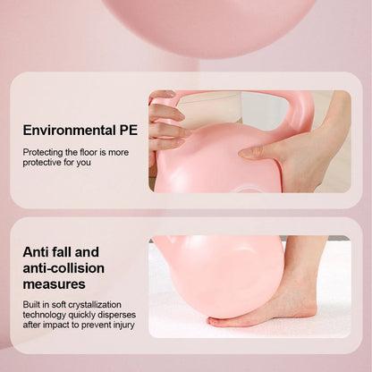 Water-filled Soft Kettlebell Versatile Shock-Proof Impact-Resistant Anti Slip Grip Hand Weights for Noise-Free Strength Training