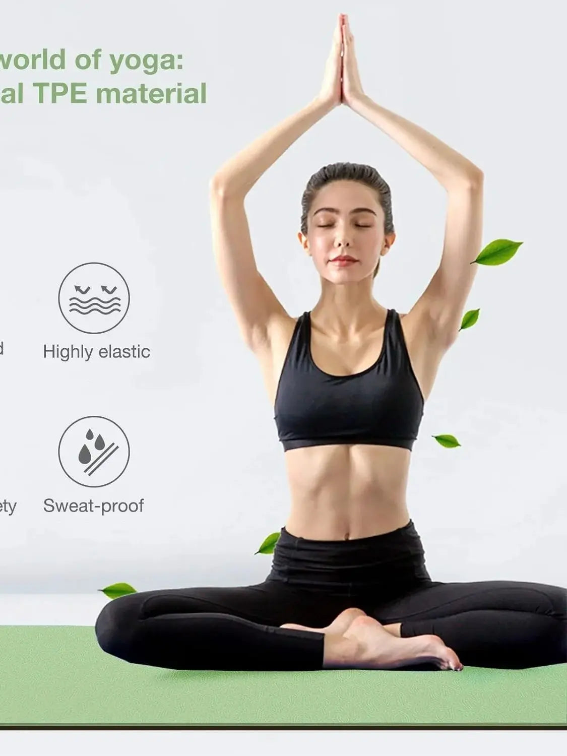 TPE yoga mat is environmentally friendly, odorless, elastic, waterproof, and anti slip. It is a professional yoga mat with genui