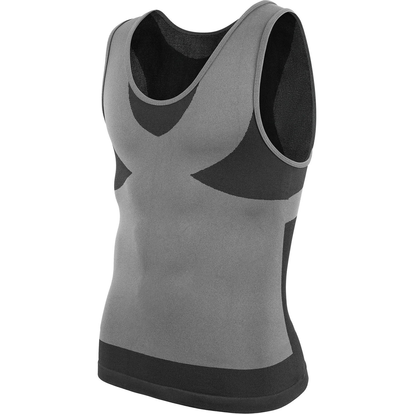 New Men's Shapewear Slimming Body Shaper Horizontal Stripe Compression Band Tummy Control T-Shirt Cross Elastic Workout Top