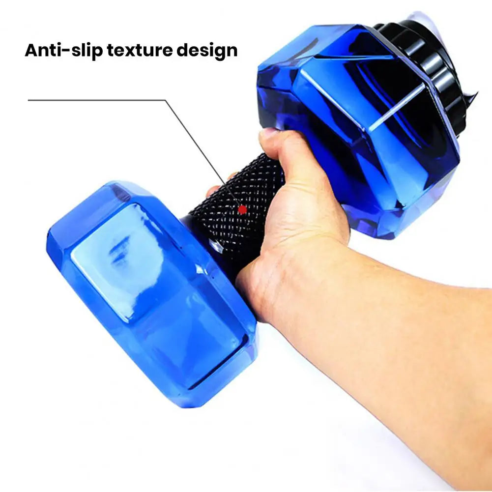500/1500/2200/2600ML Dumbbell Water Bottle ET Dumbbell Shaped Kettle Arm Muscle Training Fitness Cycling Workout Water Bottle