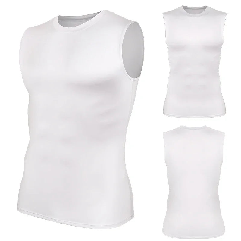 Men Shaping Vest Body Shaper Compression Tank Top Male Slimming Workout Tee Skin-friendly Tummy Control Sleeveless Shirts Gym