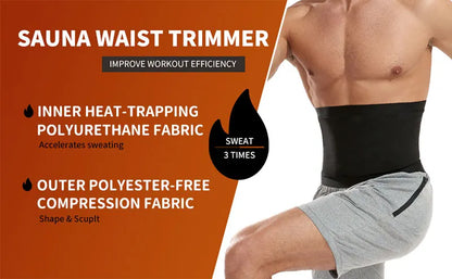 Men Abdomen Reducer Body Shaper Promote Sweat Sauna Vest Fitness Waist Trainer Belly Slimming Shapewear Fat Burner Corset Top