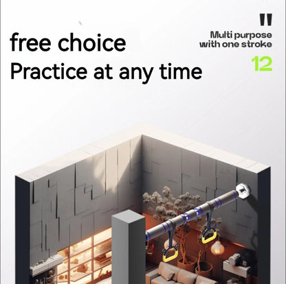 Telescopic Doorway Pull Up Bar Non-Slip Chin-Up Fitness Equipment Adjustable Home Gym Strength Training Heavy Duty For Men Women