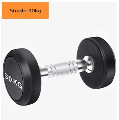 Round Rubber Coated Steel Dumbbell for Men and Women, Special Fitness Equipment, Classic, 5kg-20kg