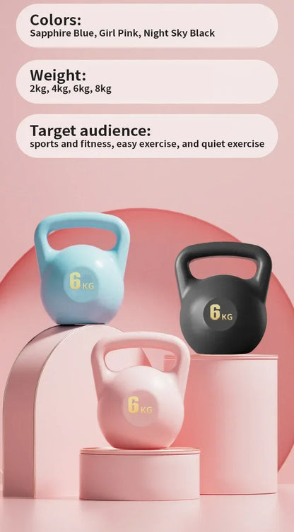 1pc Women's Lifting Kettle Dumbbell Buttock Artifact Kettlebell Men's Fitness Home Professional Squat Weight Loss Exercise Equip