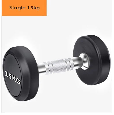 Round Rubber Coated Steel Dumbbell for Men and Women, Special Fitness Equipment, Classic, 5kg-20kg