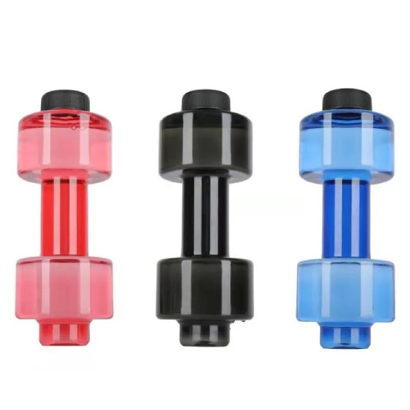 Dumbbell shape large capacity summer fitness long-distance running camping riding outdoor sports personalized style water bottle