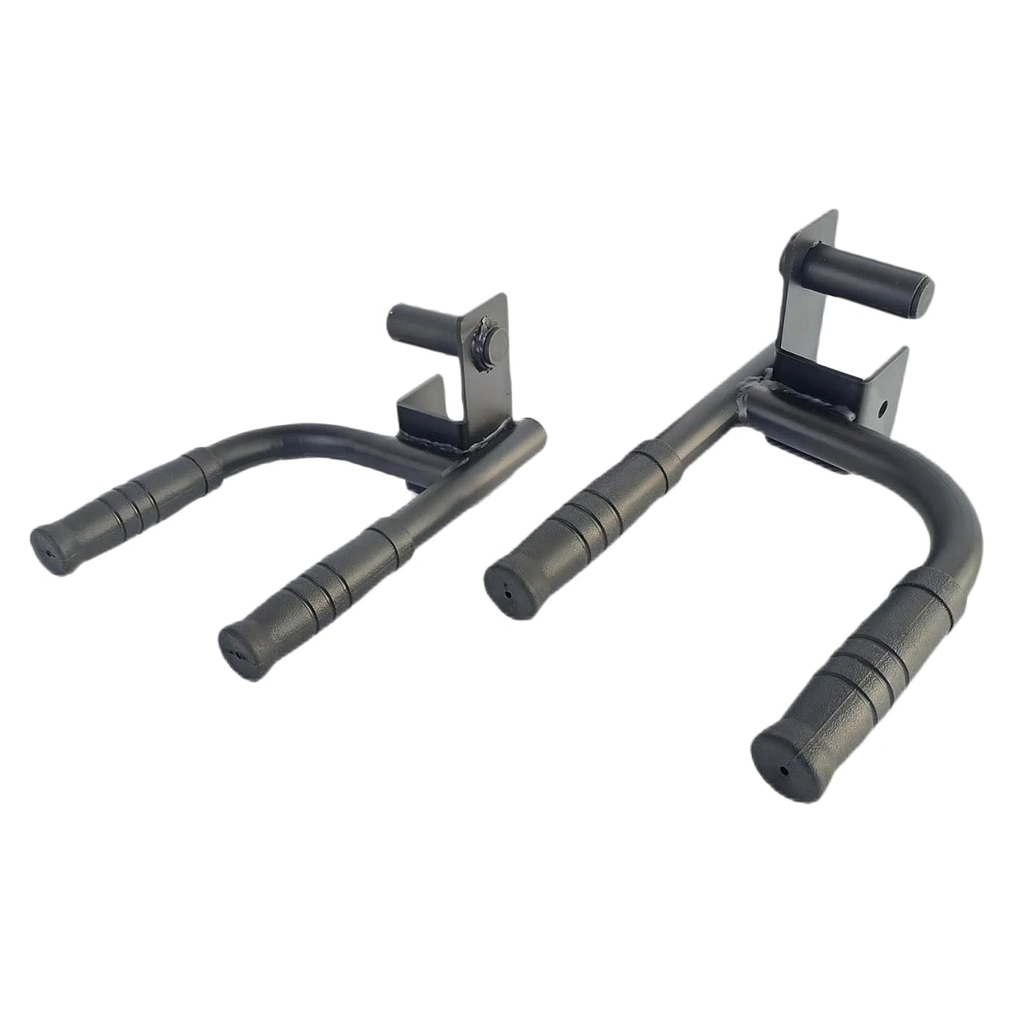 2 Pieces Dip Bar Barbell Rack Holders Easy to Install Chest Training Pull up Push Up Grip Handles Heavy Duty Gym Sports