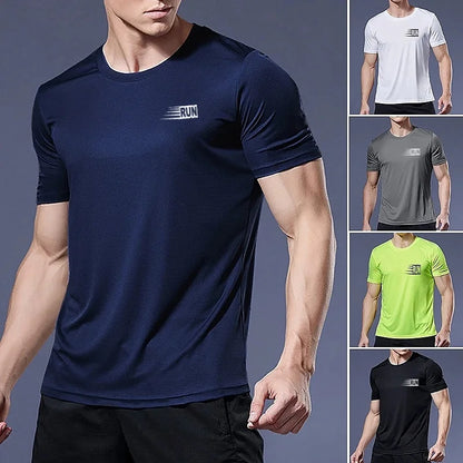 Quick Dry Running Shirt Football Shirt Men's Sportswear Men's Jogging T-shirt Quick Dry Compression Sports T-shirt Gym
