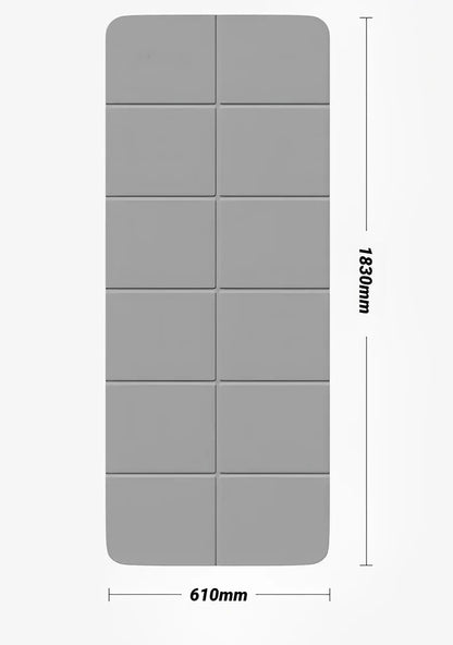 Foldable TPE Yoga Mat: Eco Friendly, Double Sided Non-slip, Folding Travel Fitness Mat for Yoga, Pilates & Floor Workouts