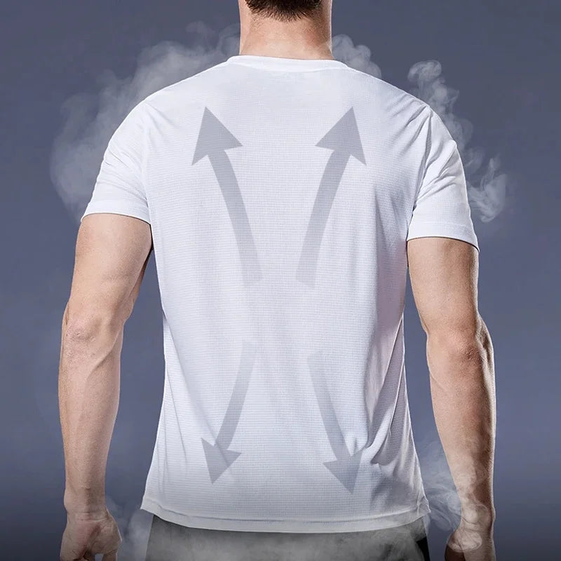 Quick Dry Running Shirt Football Shirt Men's Sportswear Men's Jogging T-shirt Quick Dry Compression Sports T-shirt Gym