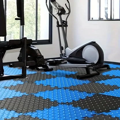 30x30cm EVA Foam Fitness Mat Waterproof Non-slip and Washable Yoga Mat Suitable for Home Gym with Free Side Strips Exercise Mat