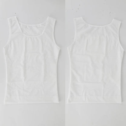 Compression Shirt for Men Slimming Undershirt Body Shaper Tank Top Gynomastica Sleeveless Shapewear Vest Mesh Cross Suit 3XL