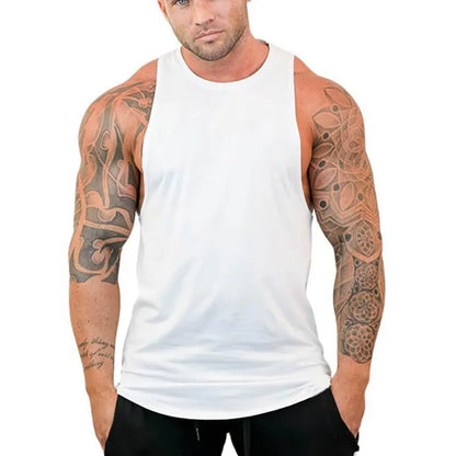 Men's Jogging Undershirt Workout Fitness Comfortable Sleeveless T-Shirt Outdoor Sports Running Fashion Breathable Loose Vest