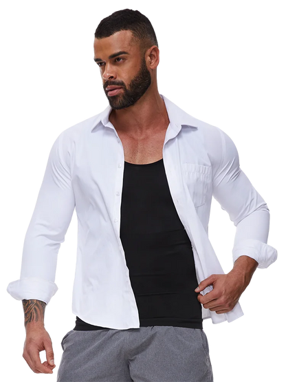 Men Body Shaper Slimming Compression Vest Undershirt Seamless Waist Trainer Tank Top Belly Control Workout Weight Loss Shapewear