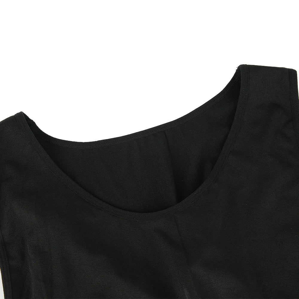 2PCS Men's Slimming Shirts High Compression Tummy Control Round Neck Body Shaper Top