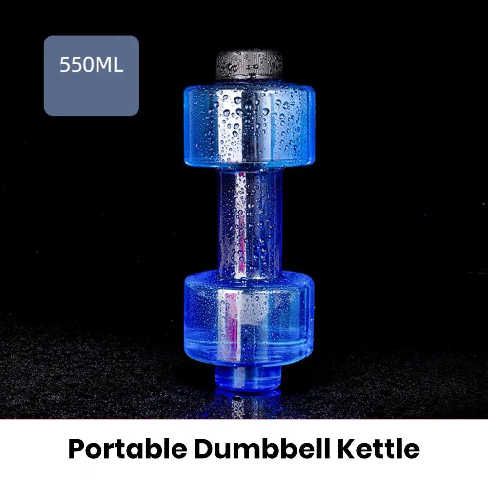 500/1500/2200/2600ML Dumbbell Water Bottle ET Dumbbell Shaped Kettle Arm Muscle Training Fitness Cycling Workout Water Bottle