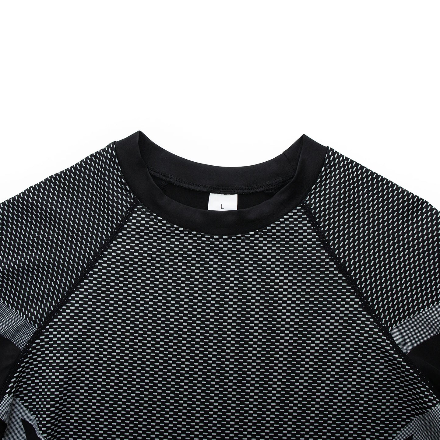 HANRAN Men's Compression shirt Tight Quick Dry Running Sports T-Shirt Gym Fitness Training Workout Breathable Man Brand Top