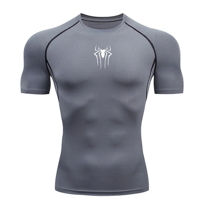 2024 Compression T Shirt Men Short Sleeve Sport Tees Fitness Running Sportsear Men Gym Elastic Quick Dry Jogging T-shirt Tops