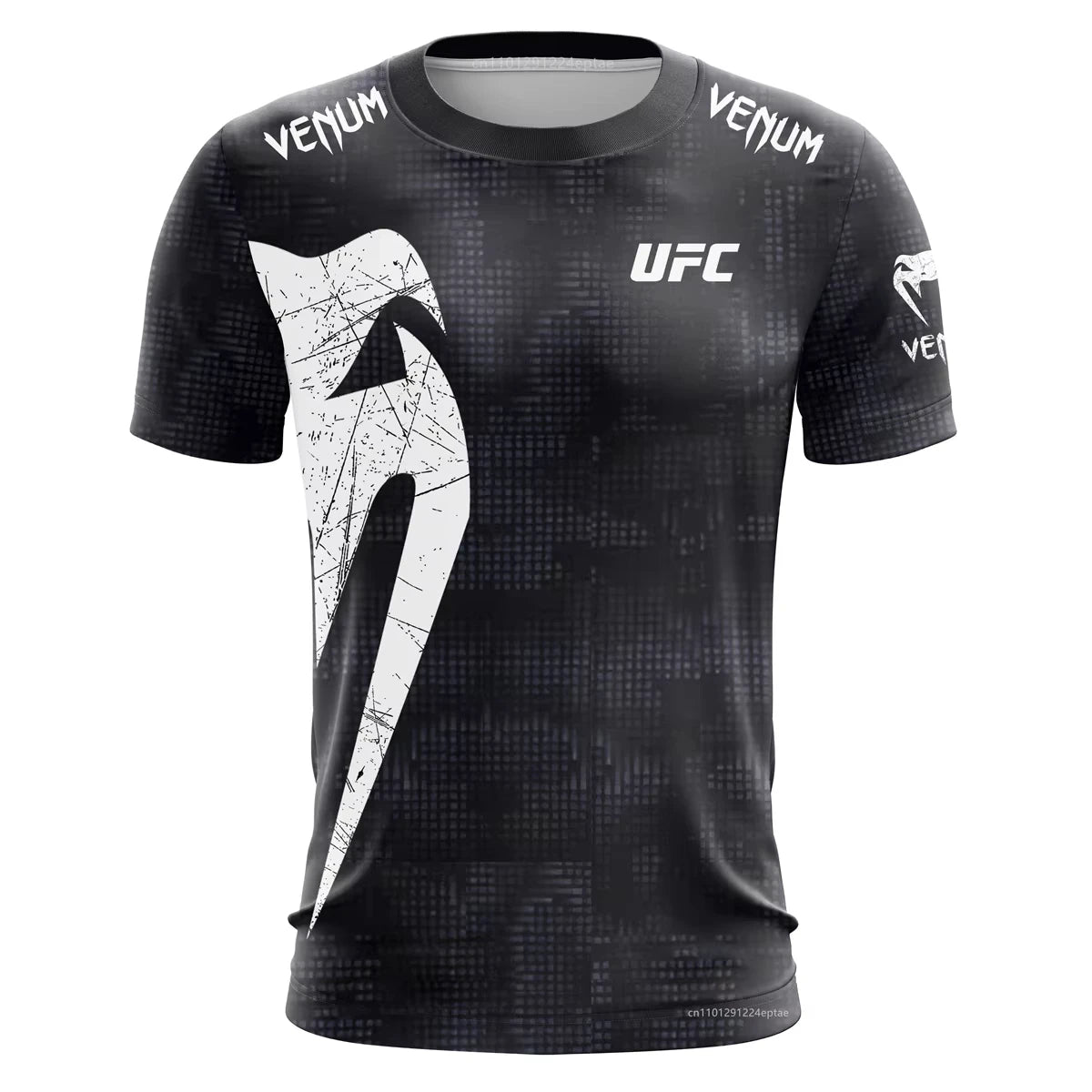 Men's UFC Black White T-shirt Classic Short Sleeved 3D Print Tees Summer Casual O-neck Jersey Boxing Fitness Training T-shirts