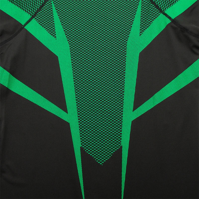 HANRAN Men's Compression shirt Tight Quick Dry Running Sports T-Shirt Gym Fitness Training Workout Breathable Man Brand Top