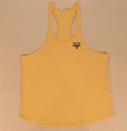 2024 New Bodybuilding Stringer Tank Top Men Fitness Clothing Gyms Shirt Brand Muscle vest Workout Cotton Regatas Masculino
