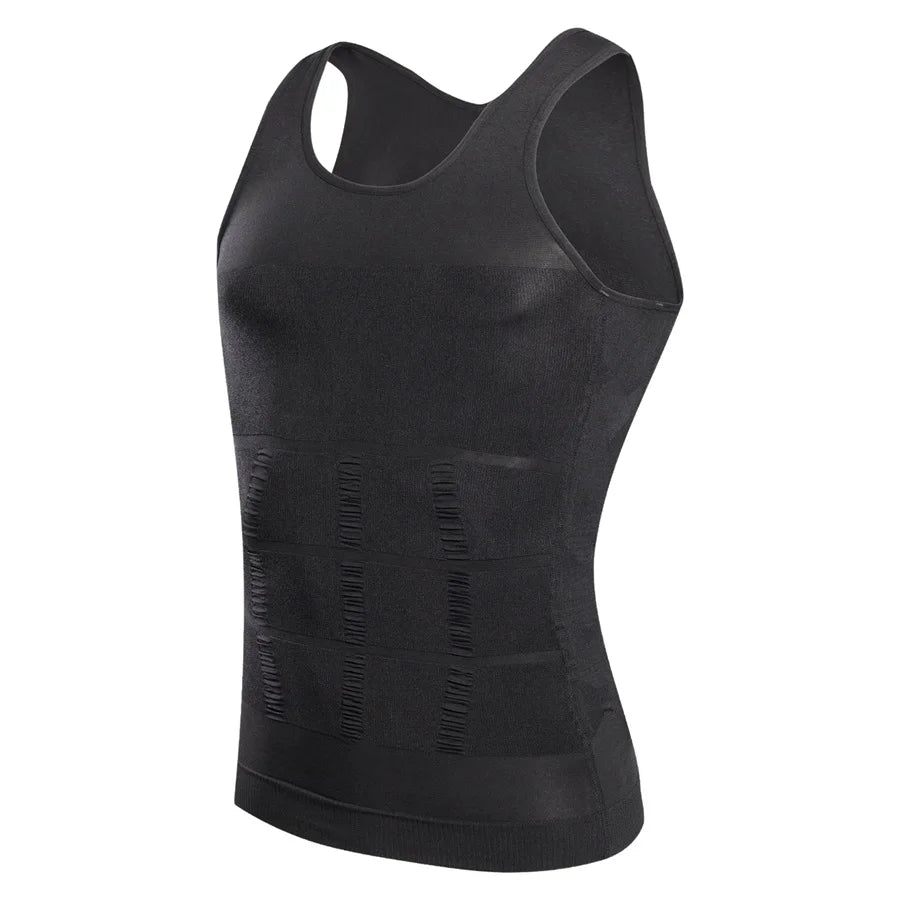 CXZD Men Compression Shirt Shapewear Slimming Body Shaper Vest Undershirt Weight Loss Tank Top Corset Vest Tummy Belly Control