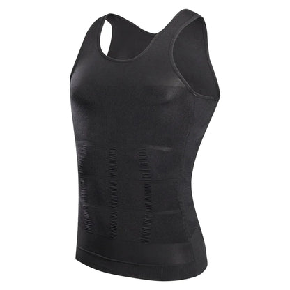 CXZD Men Compression Shirt Shapewear Slimming Body Shaper Vest Undershirt Weight Loss Tank Top Corset Vest Tummy Belly Control