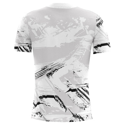 Men's UFC Fashion Short Sleeve Gym Running Round Neck T-Shirt MMA Training Exercise Gym Sport Tops Lightweight Player Jersey