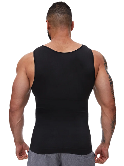 Mens Tummy Control Shapers Compression Shirt Slimming Undershirt Body Shaper Tank Tops gynomastica Sleeveless Shapewear Vest