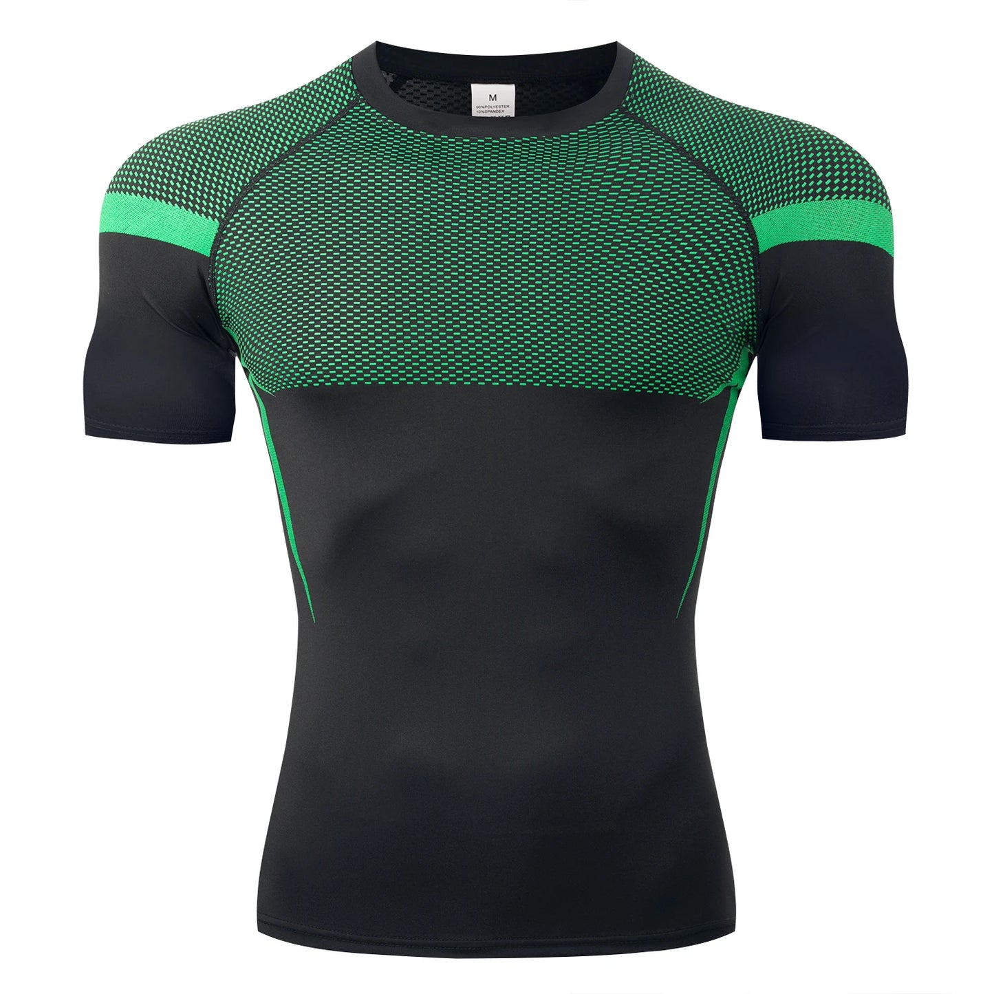 HANRAN Men's Compression shirt Tight Quick Dry Running Sports T-Shirt Gym Fitness Training Workout Breathable Man Brand Top