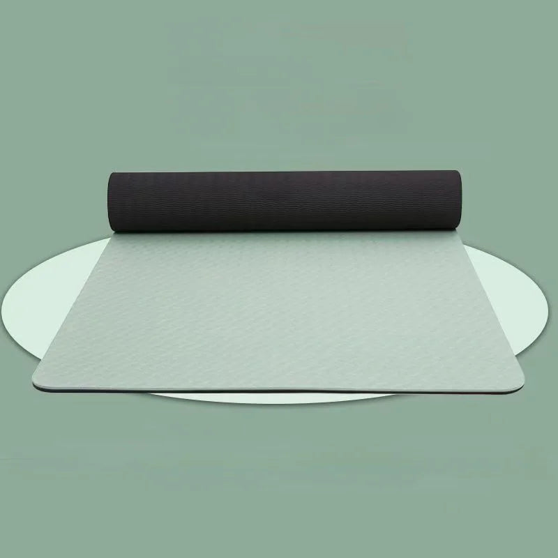 TPE yoga mat is environmentally friendly, odorless, elastic, waterproof, and anti slip. It is a professional yoga mat with genui