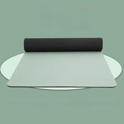 TPE yoga mat is environmentally friendly, odorless, elastic, waterproof, and anti slip. It is a professional yoga mat with genui