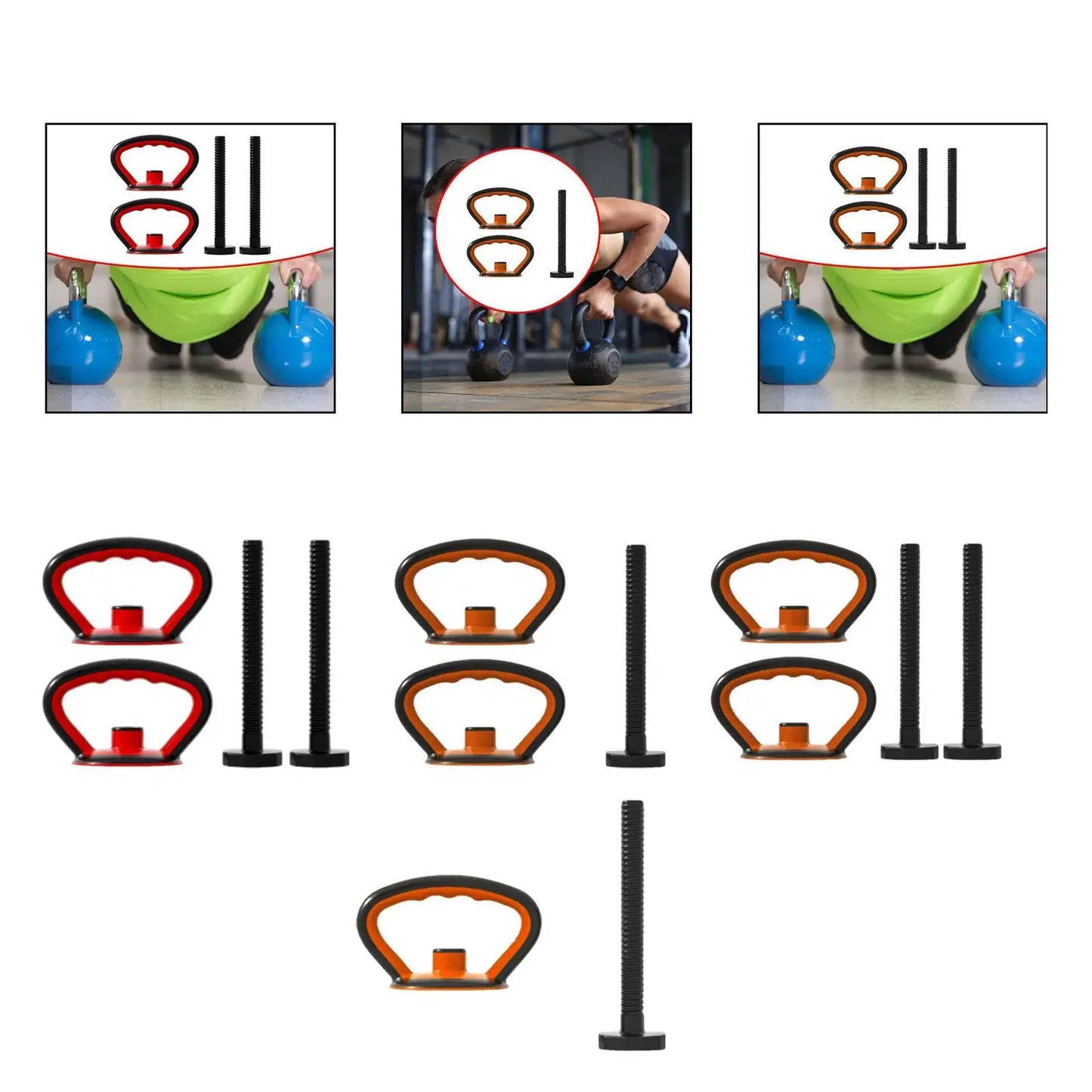 Kettlebell Handle Dumbbells Grip Multifunction Strength Training Kettle Bell Grip for Sports Indoor Gym Bag Outdoor Workout